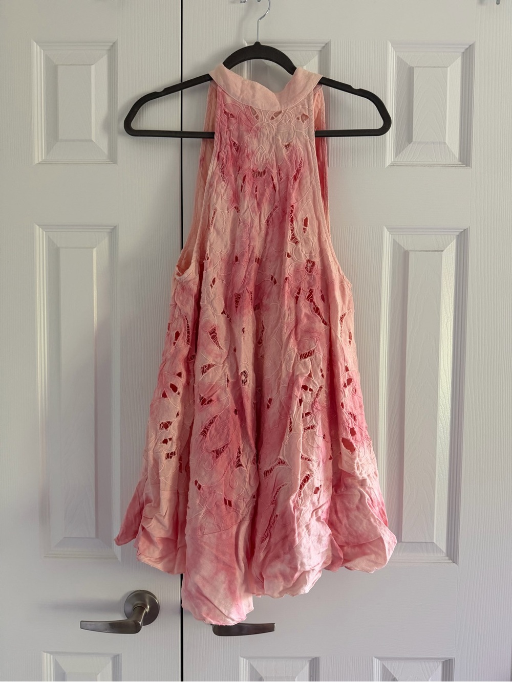 Free People Pink Tie-Dye Mini Dress